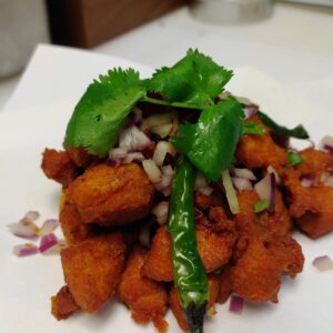 Chicken 65 (Spicy Marinated Boneless Halal Chicken)